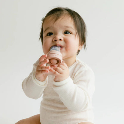 BIBS Silicone Baby Feeder - Blush