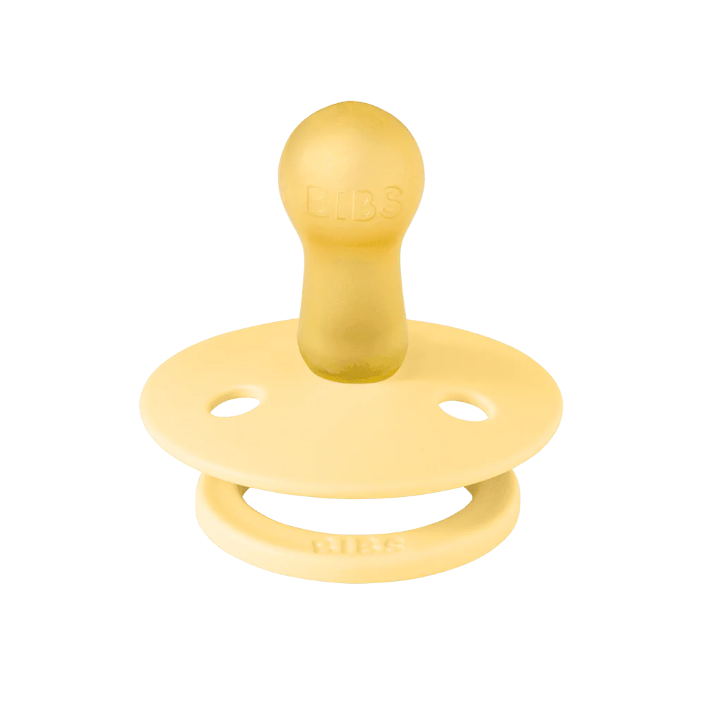 BIBS Colour Pacifier 2 Pack Latex - Pale Butter/Petal