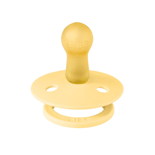 BIBS Colour Pacifier 2 Pack Latex - Pale Butter/Petal