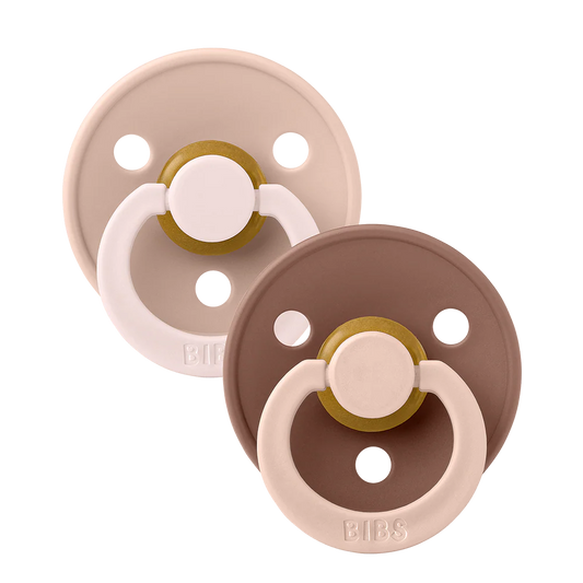 BIBS STUDIO Colour Dummies 2 Pack Fusion - Blush & Woodchuck mix