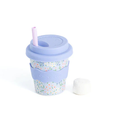 Chino Club Babychino Cup 4oz - Blue Floral