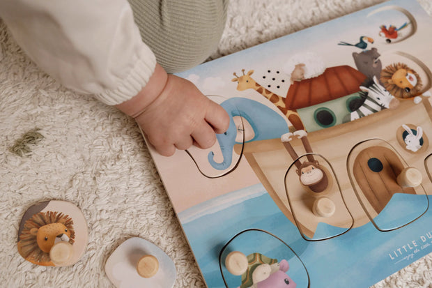 Little Dutch Wooden Sound Puzzle - Noah’s Ark image 2
