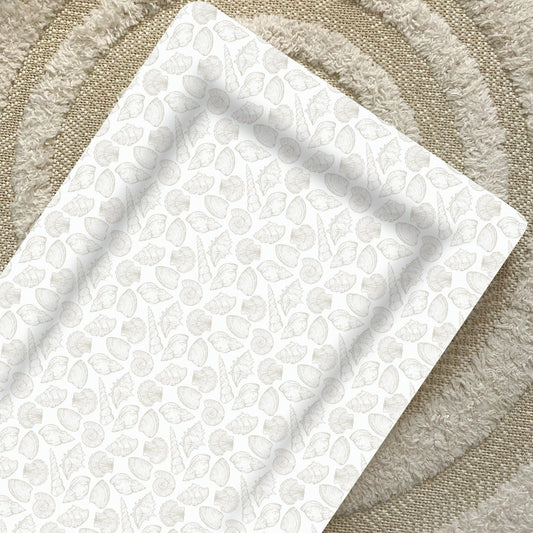 Bobbin and Bumble Baby Changing Mat - Seashell