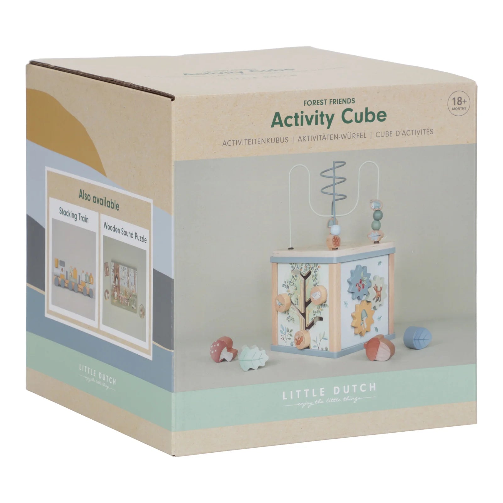 Little Dutch Wooden Activity Cube - Forest Friends image 2
