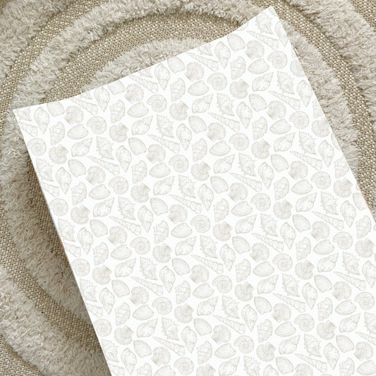 Bobbin and Bumble Anti-Roll Wedge Baby Changing Mat - Seashell