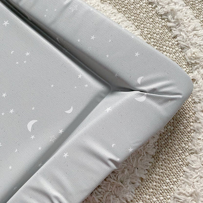 Bobbin and Bumble Baby Changing Mat - Grey/Green Moon & Stars