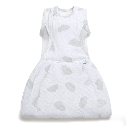 Purflo 2.5 Tog Swaddle to Sleep Bag - Cotton Clouds