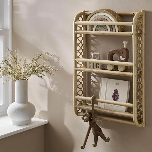 CuddleCo Aria Rattan Bookshelf