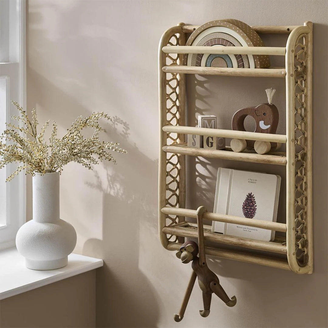 CuddleCo Aria Rattan Bookshelf