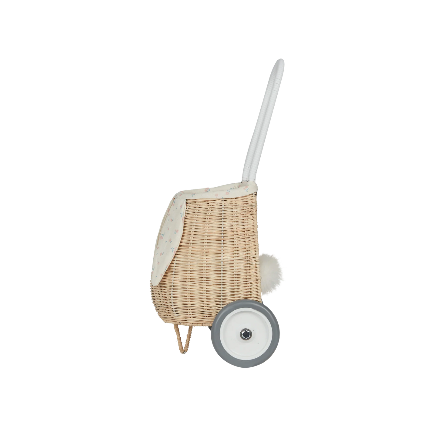 Olli Ella Rattan Bunny Luggy with Lining - Pansy image 1