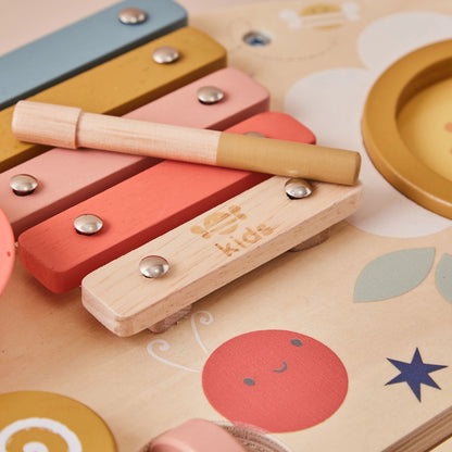 Just Bee Kids Wooden Table Top Music Activity Table