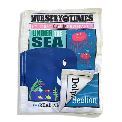 Nursery Times Crinkly Newspaper - Under the Sea image 0