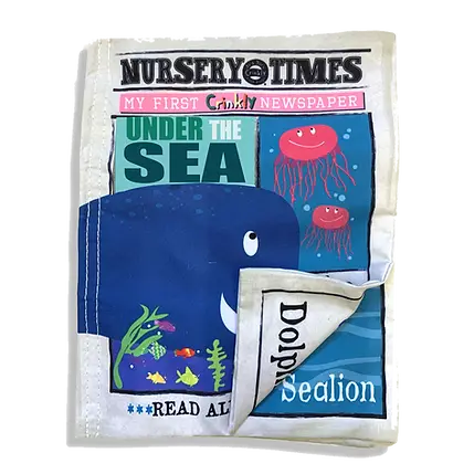 Nursery Times Crinkly Newspaper - Under the Sea image 0