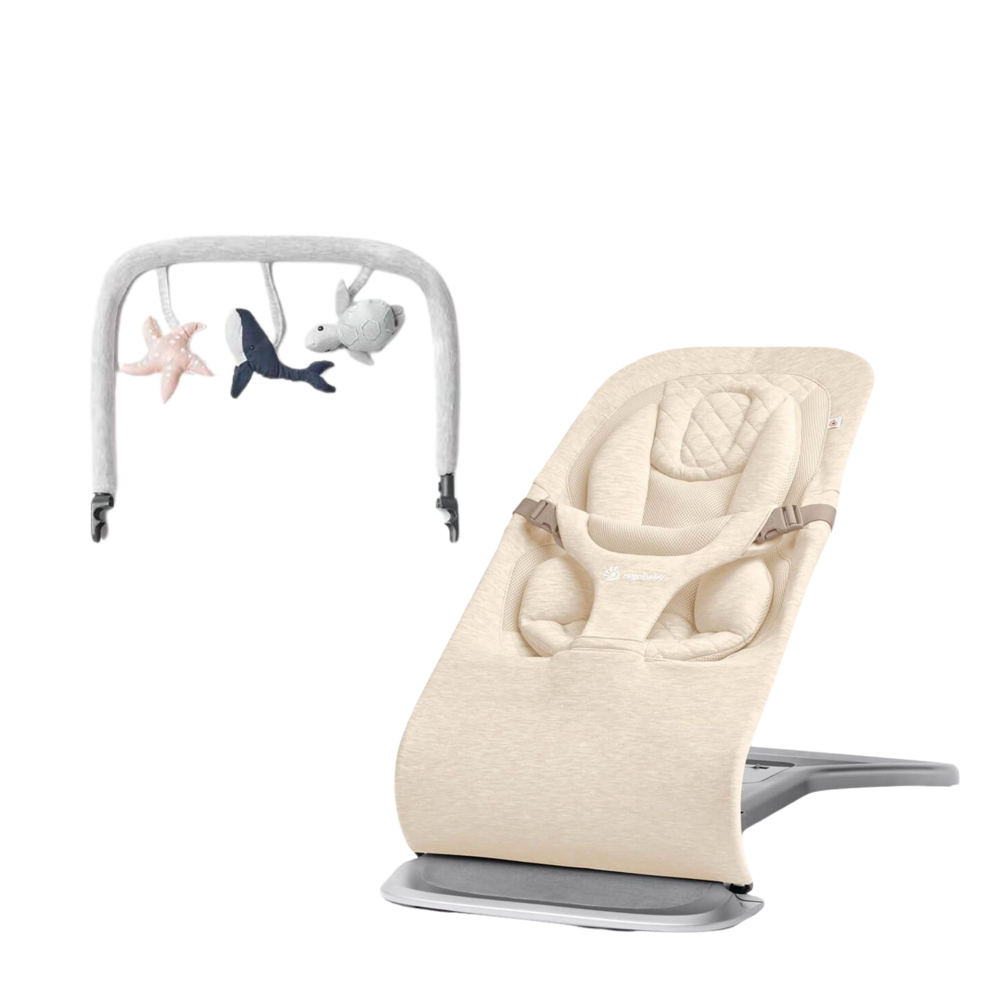 Ergobaby Evolve Baby Bouncer + Toy Bar image 2