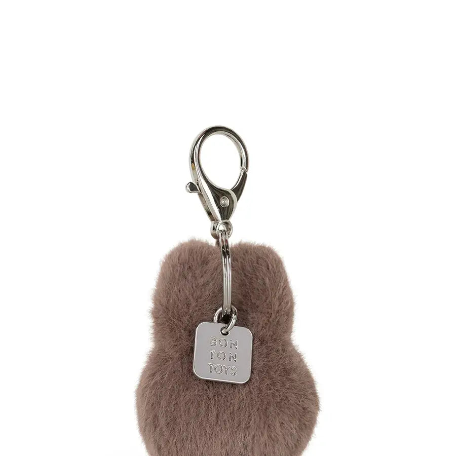 Bon Ton Toys Miffy Fuzzy Eco Keychain - Taupe 8cm