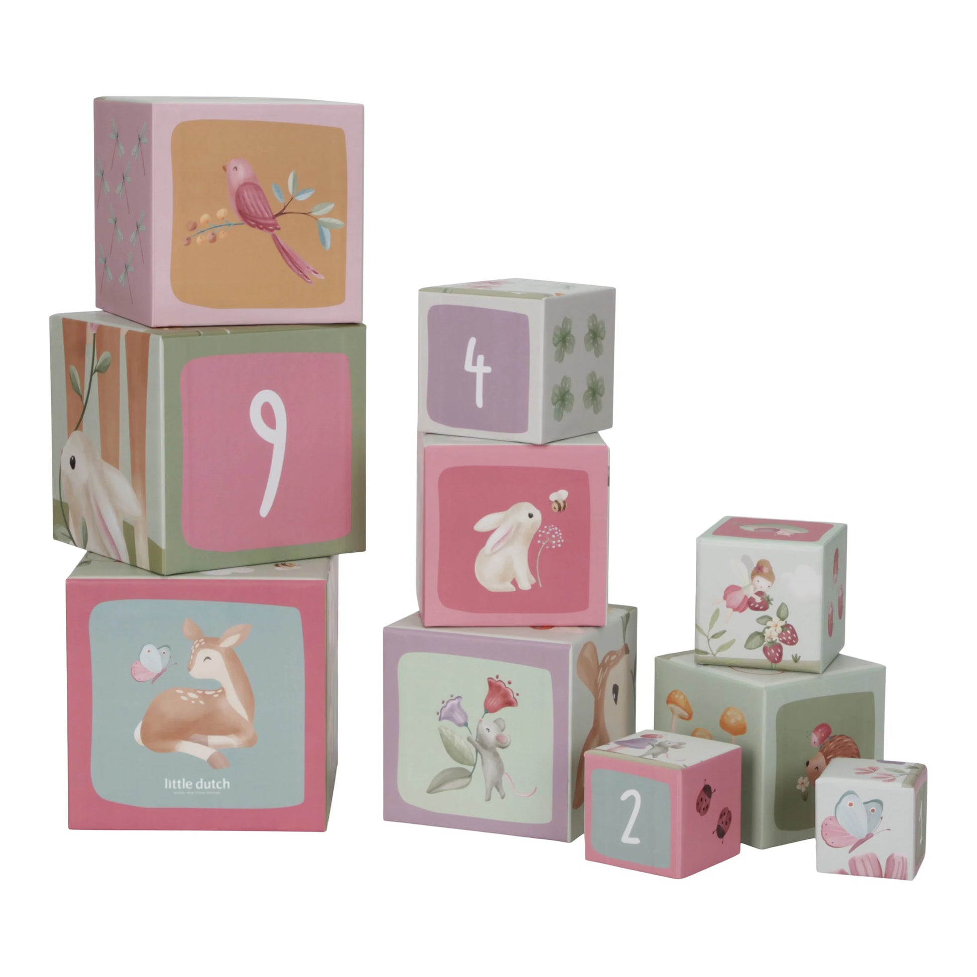 Little Dutch Cardboard Building Blocks - Fairy Garden image 2