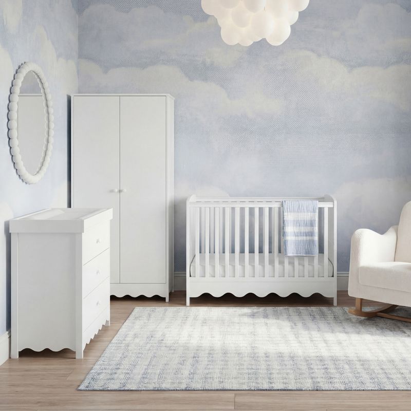Bebe & Beyond Dancer 3 Piece Nursery Furniture Set - White