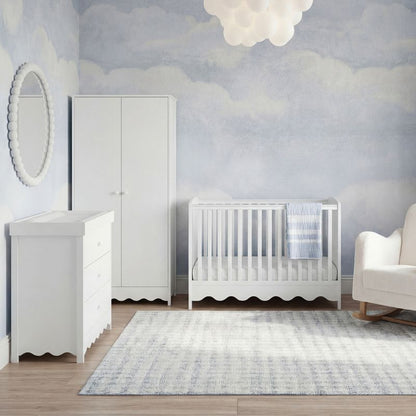 Bebe & Beyond Dancer 3 Piece Nursery Furniture Set - White