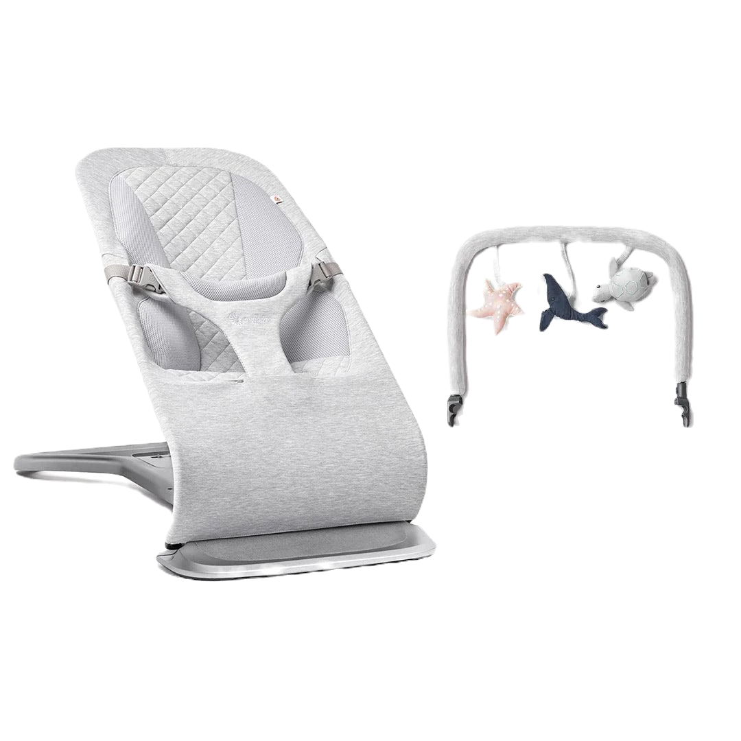 Ergobaby Evolve Baby Bouncer + Toy Bar image 1