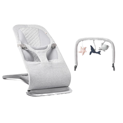 Ergobaby Evolve Baby Bouncer + Toy Bar image 1