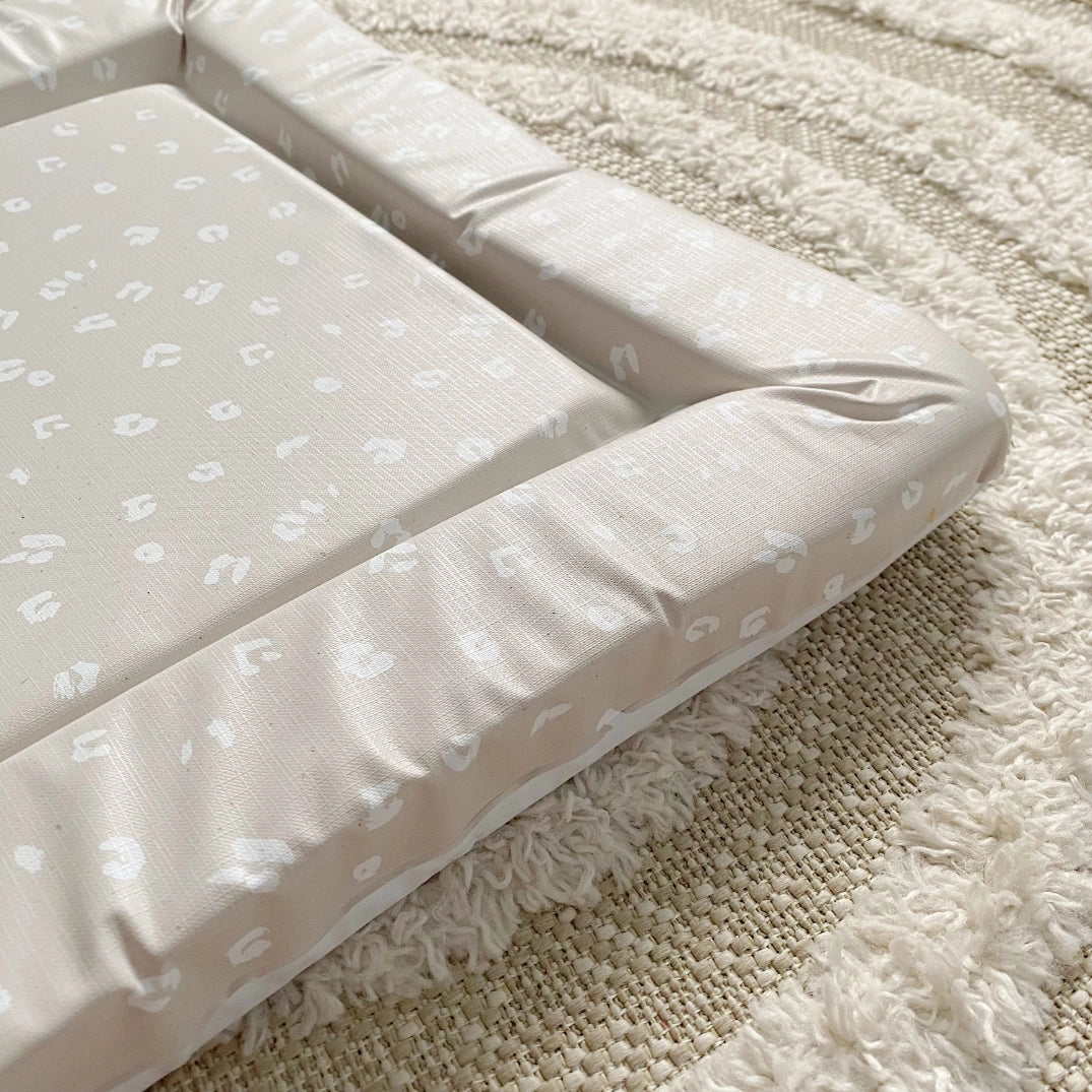 Bobbin and Bumble Baby Changing Mat - Sand Animal Print