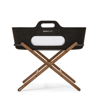 Snüz SnuzBaskit Moses Basket and Folding Stand Graphite/Walnut image 0