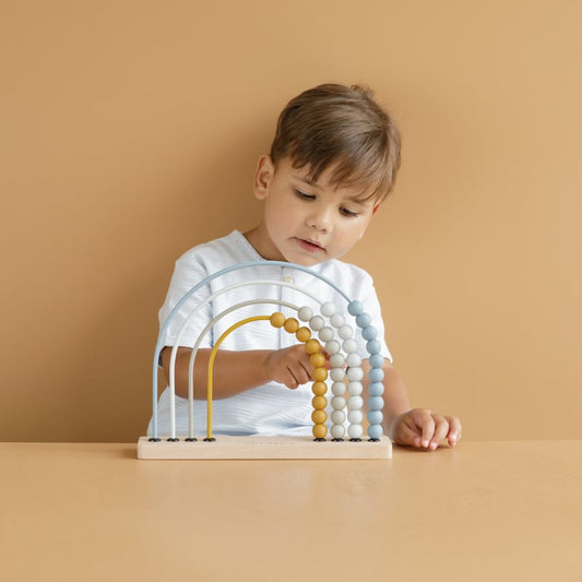 Little Dutch Rainbow Abacus Blue image 1