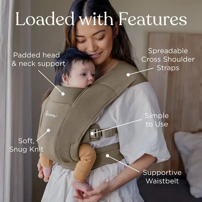Ergobaby Embrace Newborn Carrier - Soft Air Mesh Cream