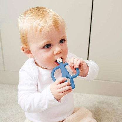Matchstick Monkey Original Teether - Airforce Blue