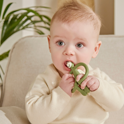 Matchstick Monkey Original Teether - Olive