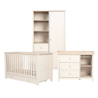 Bebe & Beyond Wanderer 3 Piece Nursery Furniture Set - Cashmere/Oak