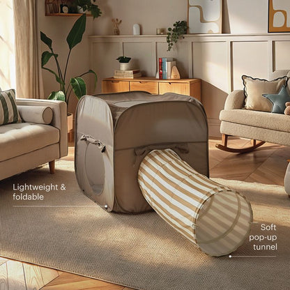 CuddleCo Pop-up Play 2 Piece Set - Cube & Tunnel