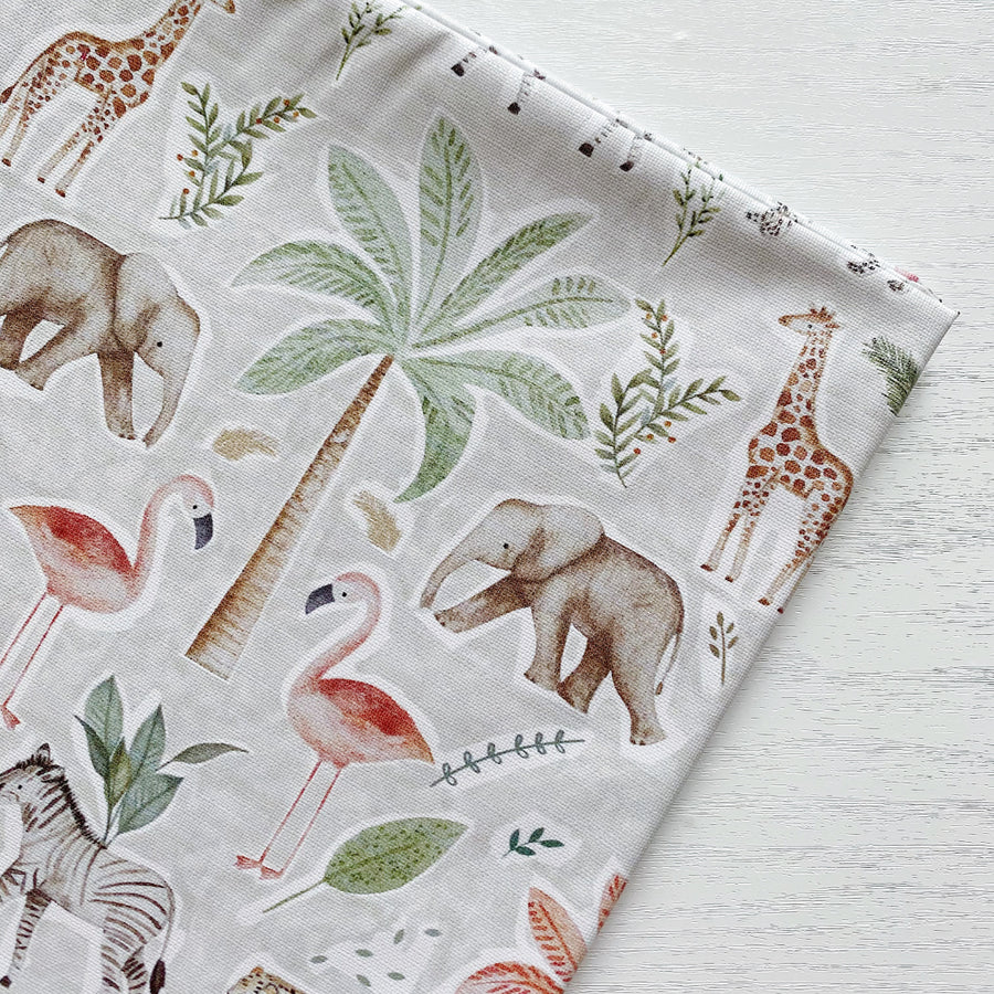 Bobbin and Bumble Wipeable Splash Mat - Jungle Match