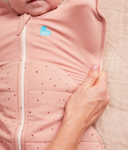 Love To Dream Swaddle Up - Rose Pebbles 2.5Tog