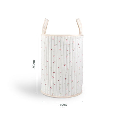 CuddleCo Large Storage Basket - Ditsy Cherry