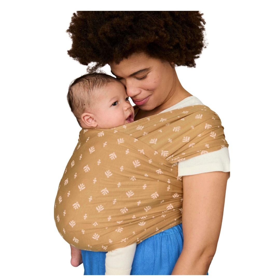 Ergobaby Aura Baby Wrap Sustainably Sourced - Knit Camel Harvest