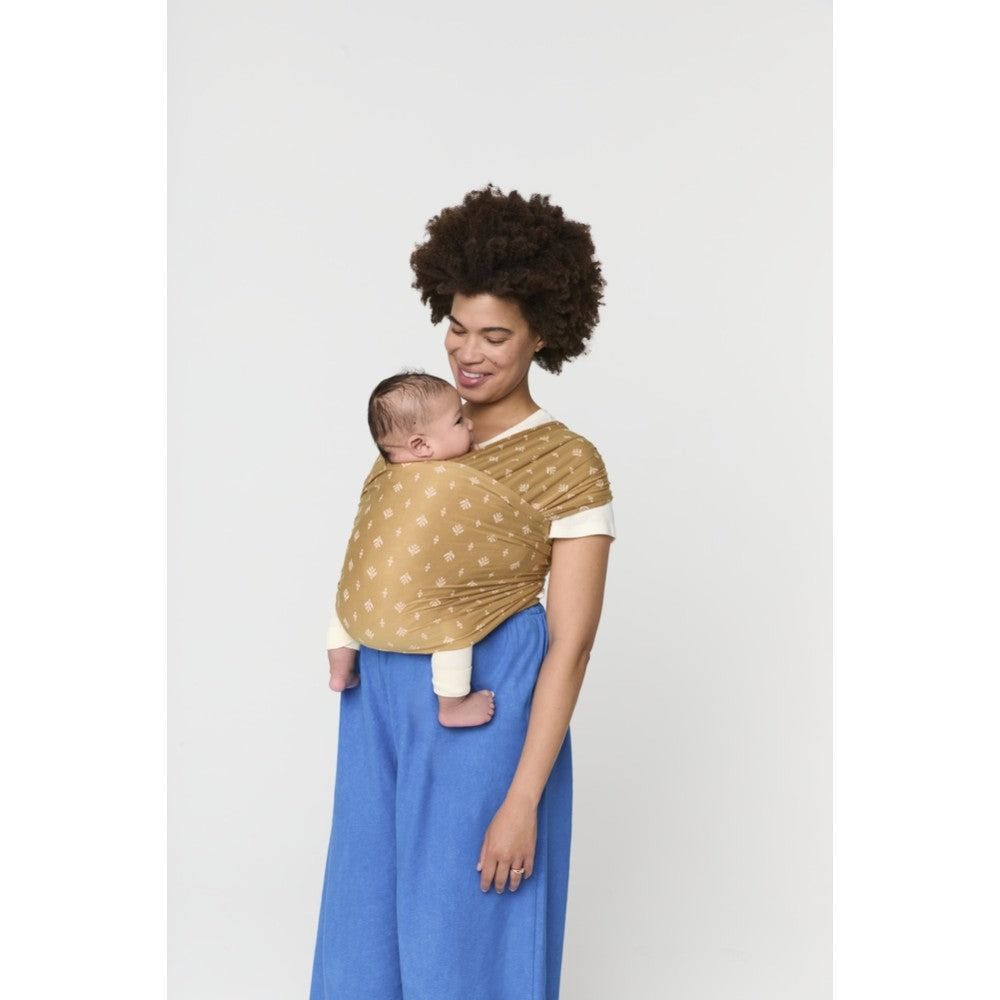 Ergobaby Aura Baby Wrap Sustainably Sourced - Knit Camel Harvest