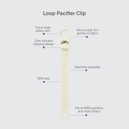 BIBS Dummy Clip Loop - Petrol