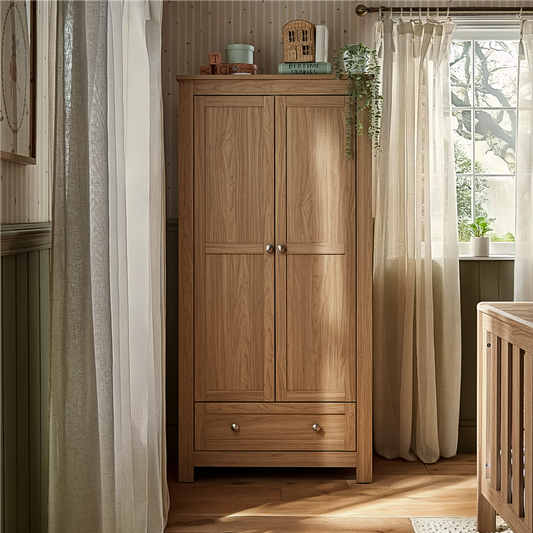 CuddleCo Burford Wardrobe - Oak