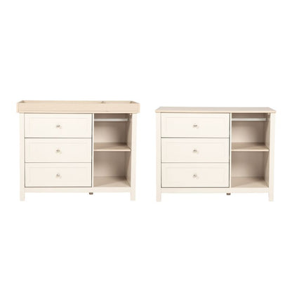 Bebe & Beyond Wanderer 3 Piece Nursery Furniture Set - Cashmere/Oak