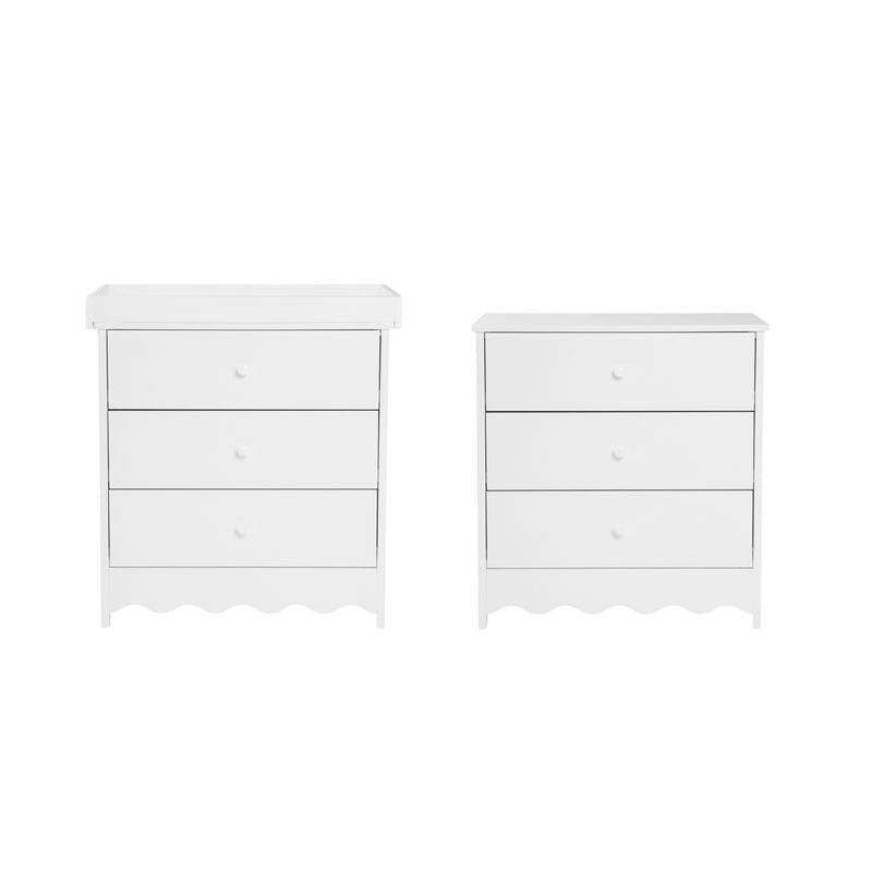 Bebe & Beyond Dancer 3 Piece Nursery Furniture Set - White