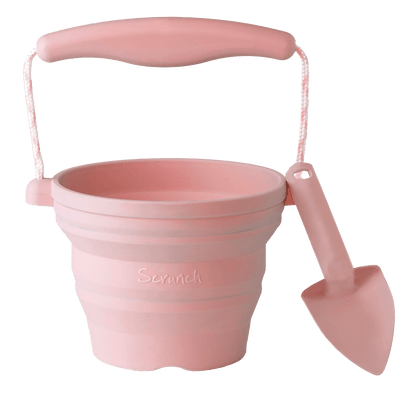 Scrunch Seedling Pot & Trowel Set - Old Rose