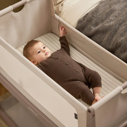 Snuz 2 Pack Crib Fitted Sheets - Sage Stripe