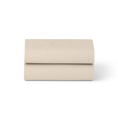 Snuz 2 Pack Moses Basket/Pram Fitted Sheets - Sand