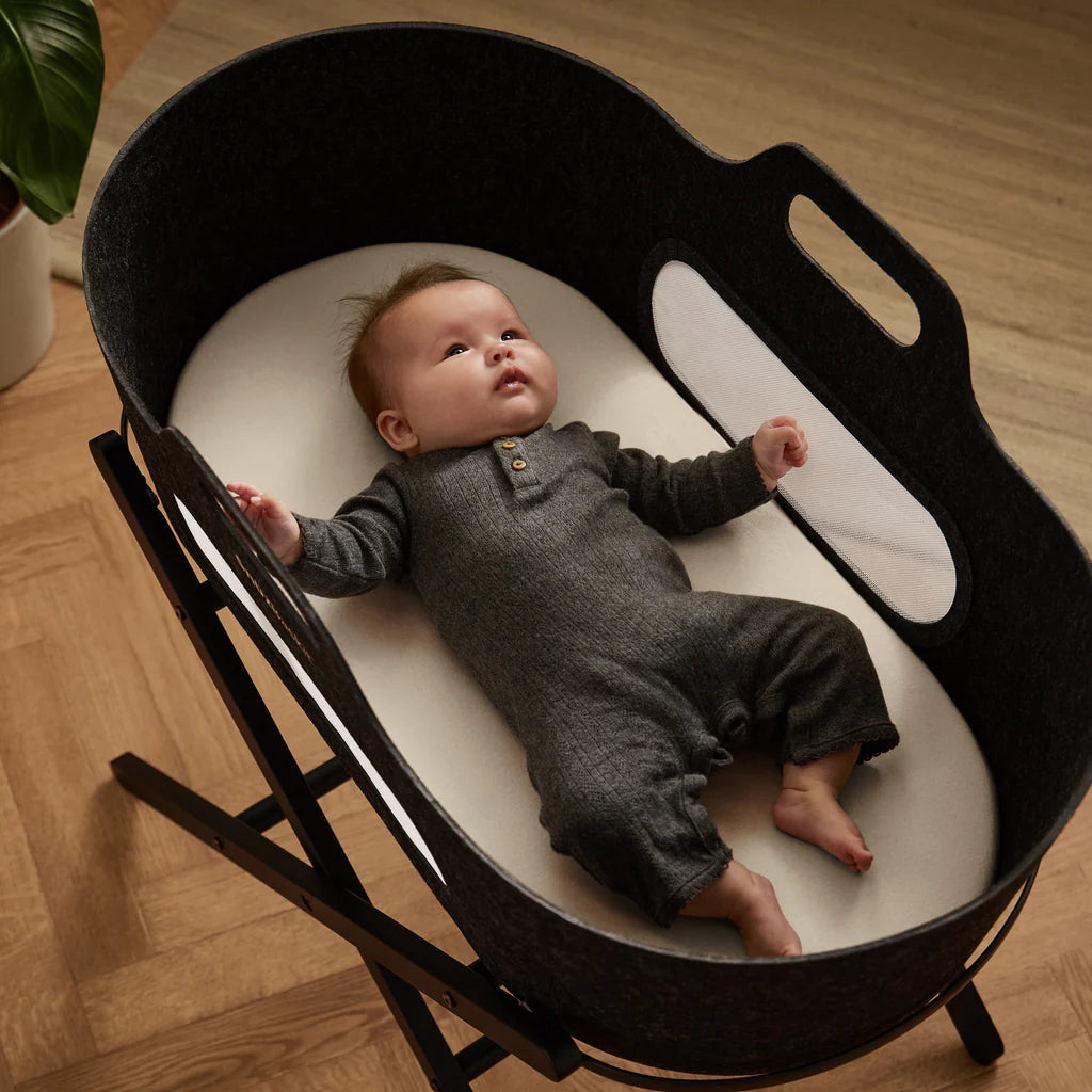 Snuz 2 Pack Moses Basket/Pram Fitted Sheets - Sand