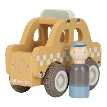 Little Dutch Wooden Taxi Car