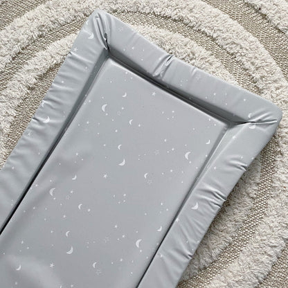 Bobbin and Bumble Baby Changing Mat - Grey/Green Moon & Stars