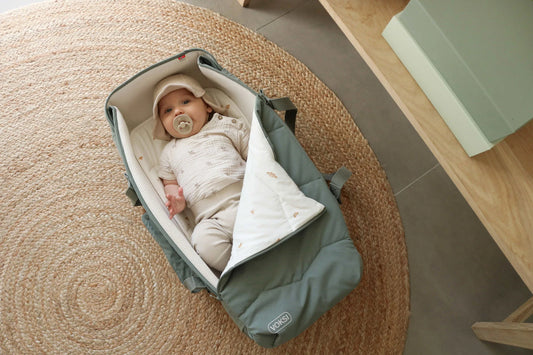 Voksi Carry Me Soft Carrycot - Meadow Green