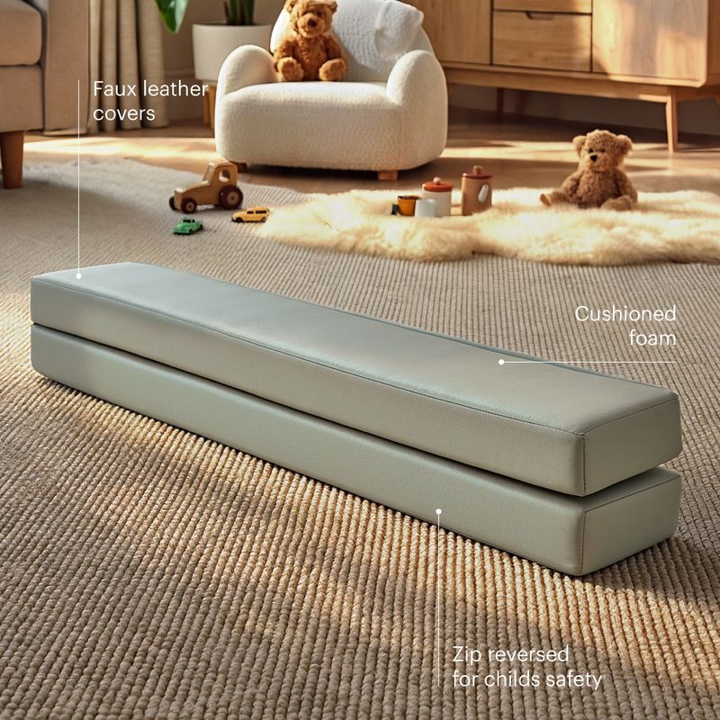 CuddleCo Soft Play Balance Beam - Sea Salt