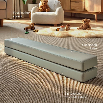 CuddleCo Soft Play Balance Beam - Sea Salt